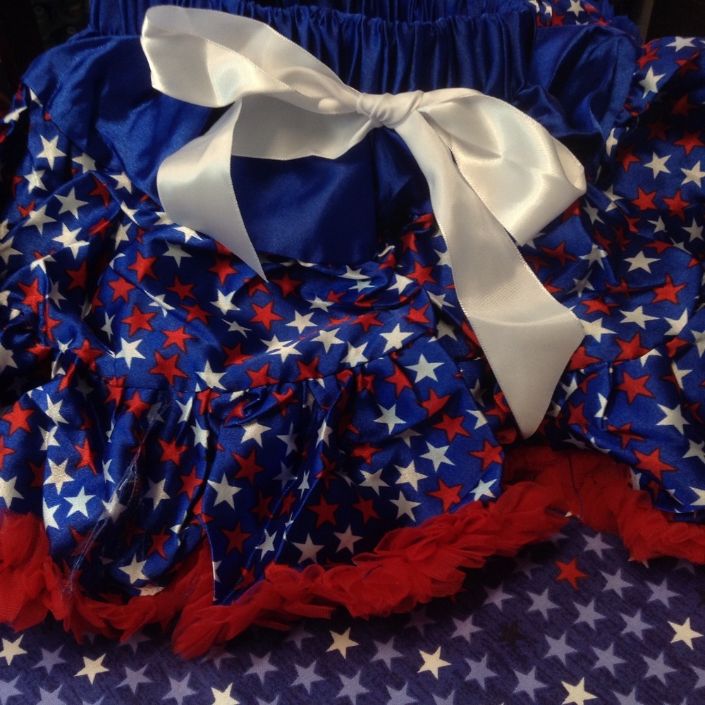 Patriotic July 4th blue star skirt
